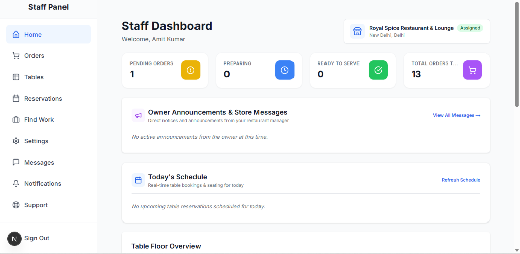 KitchenConnect — Multi-Tenant Restaurant Operations & POS Platform screenshot 2